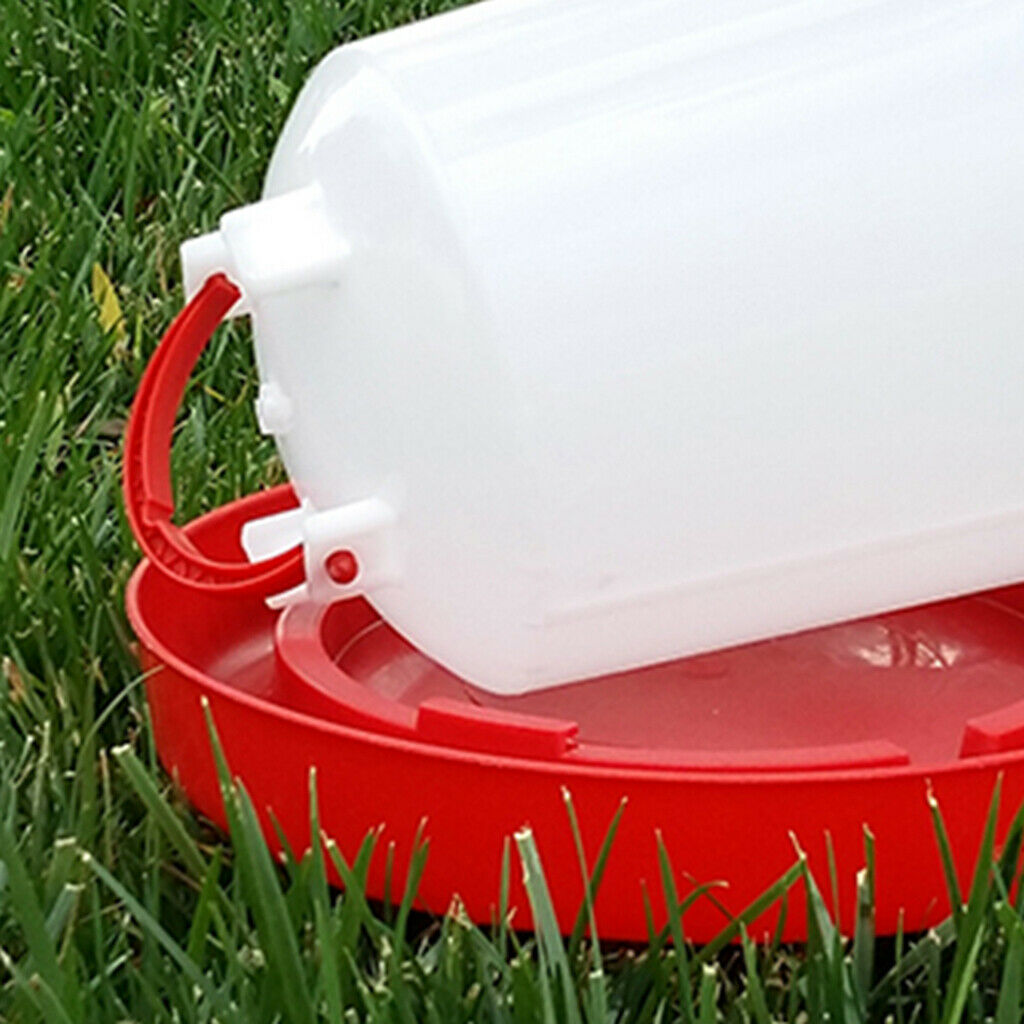 3X Plastic Chick Waterer Domestic Fowl Feeding Water Supplies 2.5L