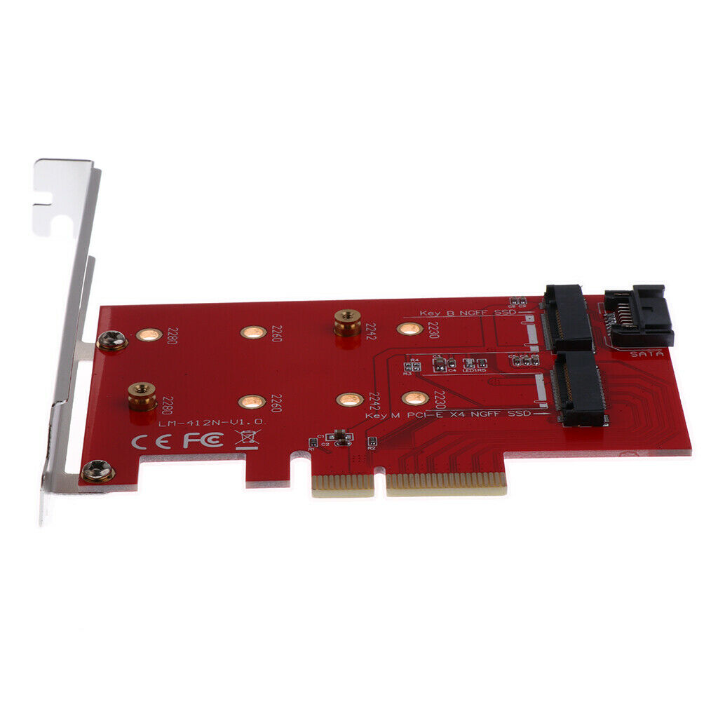 M.2 PCI-E SSD (NGFF) SSD Support 2230 2242 2260 to PCI-E Adapter Card