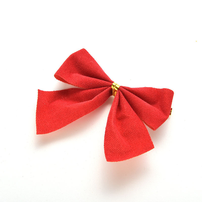 12X Bow ChristmasBDree Decoration Xmas Bowknot Party Garden Wedding Orna.l8