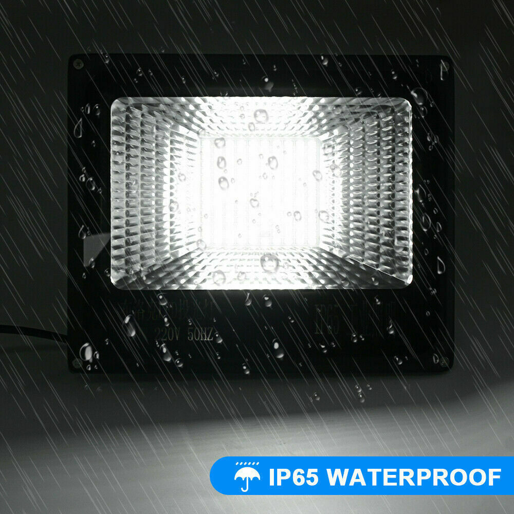LED Flood Light 100W Landscape Spotlight Garden Yard Garage Outdoor Wall Lamp