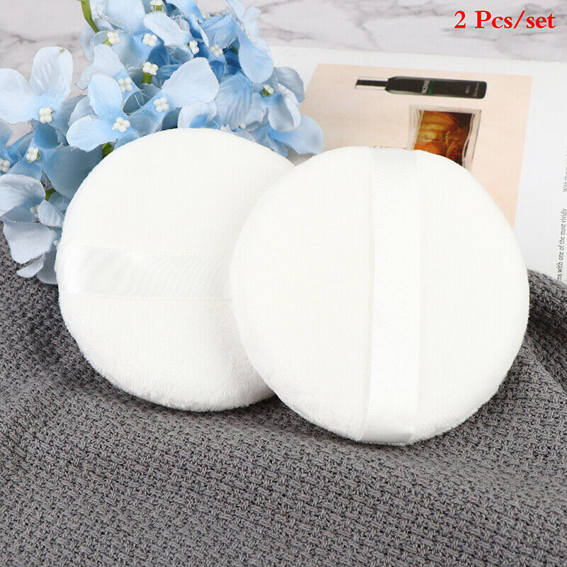 2X Large Makeup Sponges Puff Cosmetic Puffs Soft Flocking Facial Foundation T DF