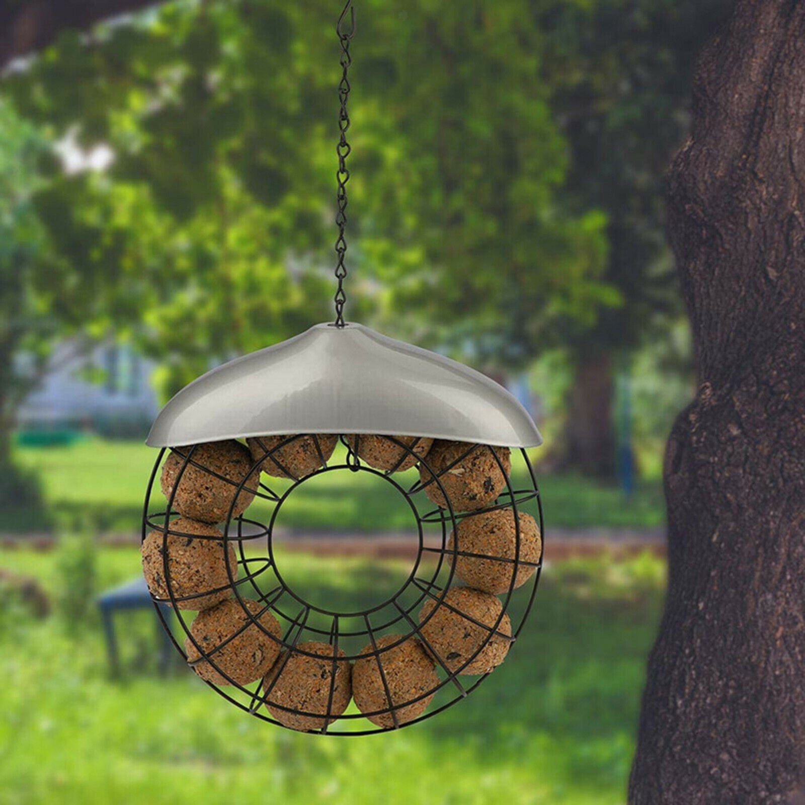 Bird Feeder Feeding Container Hanging Feeder for Yard Patio Garden