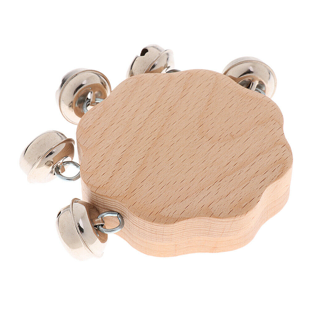 2 Pieces Wooden Baby Rattle Educational Grasping Rattle Toys