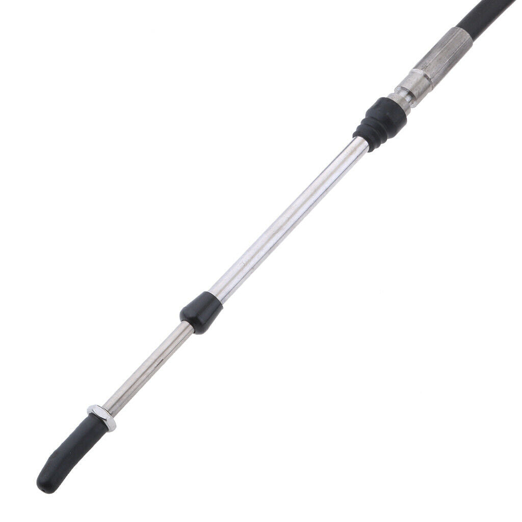 2-Pack 10ft Marine Motor Throttle Control Cable for Yamaha Outboard Black