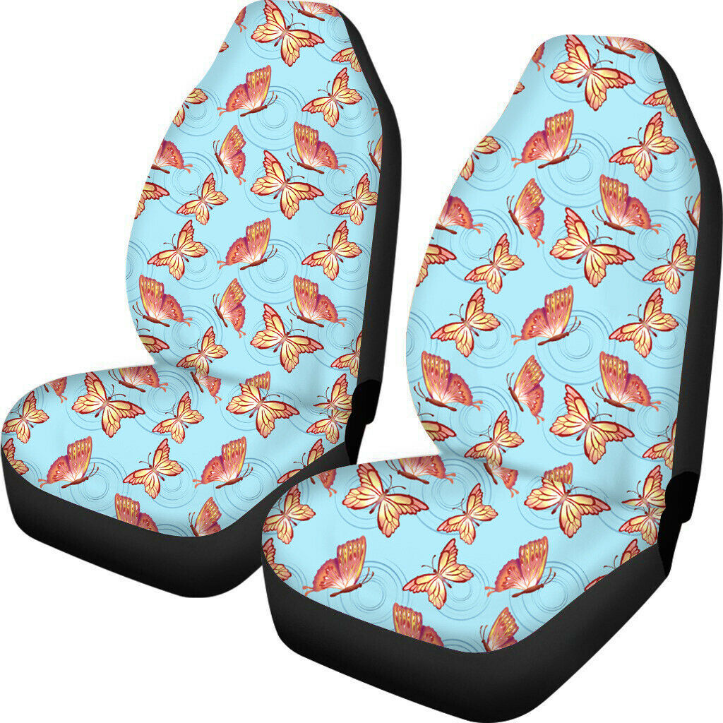Universal Butterfly Car Front Seat Covers Protector for Auto Suv Women Girls Uk