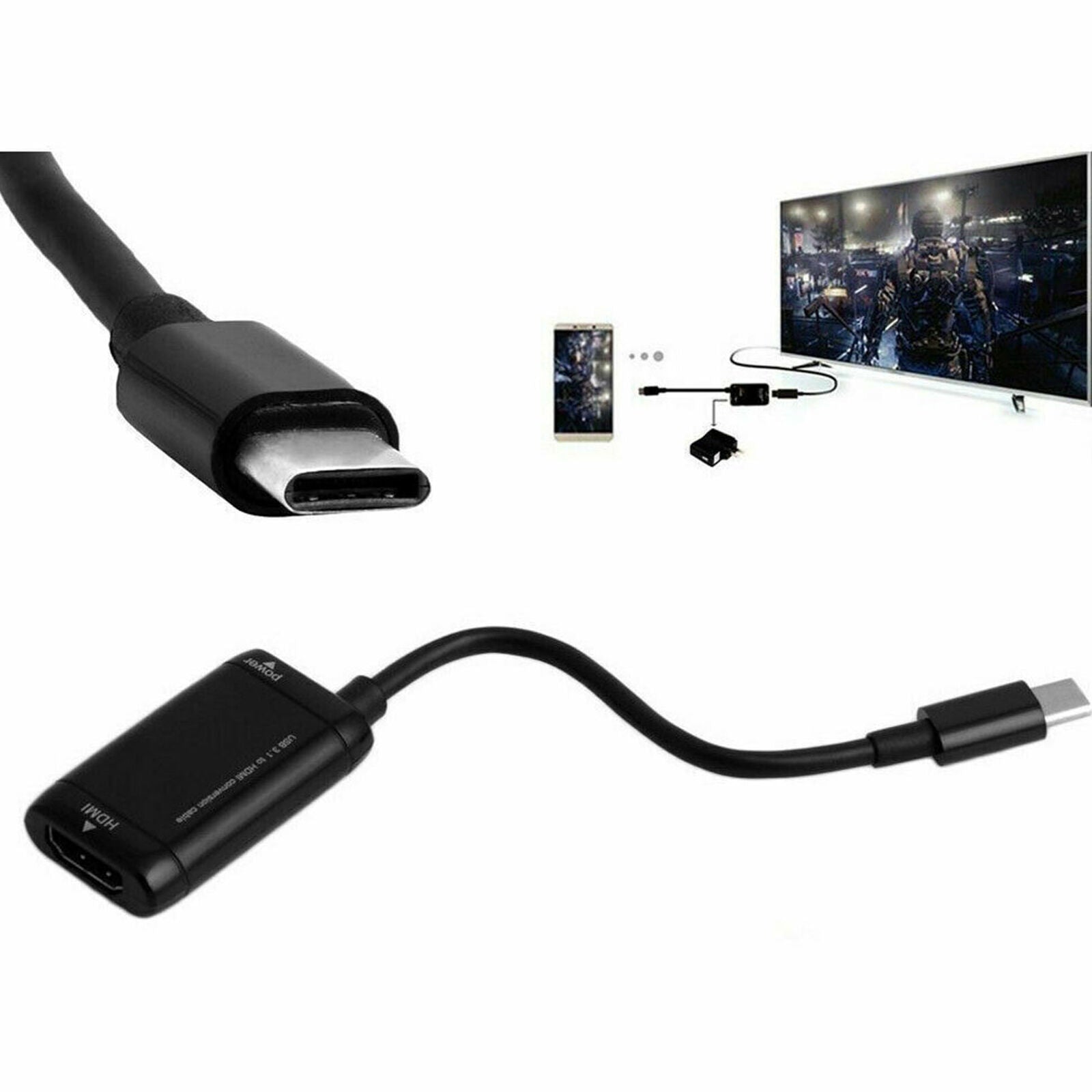 Hot USB-C Type C to HDMI Adapter USB 3.1 TV Cable For MHL Android Phone Tablets