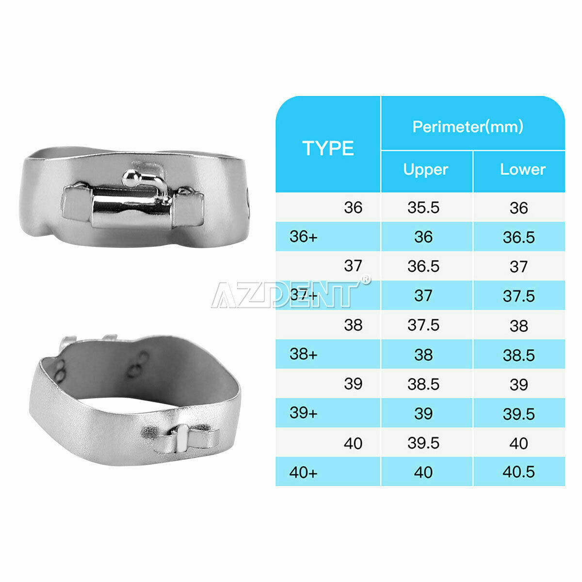 Dental Orth 1st Molar M Series Bands Prewelded W/ Buccal Tube Non-Conv Roth.022