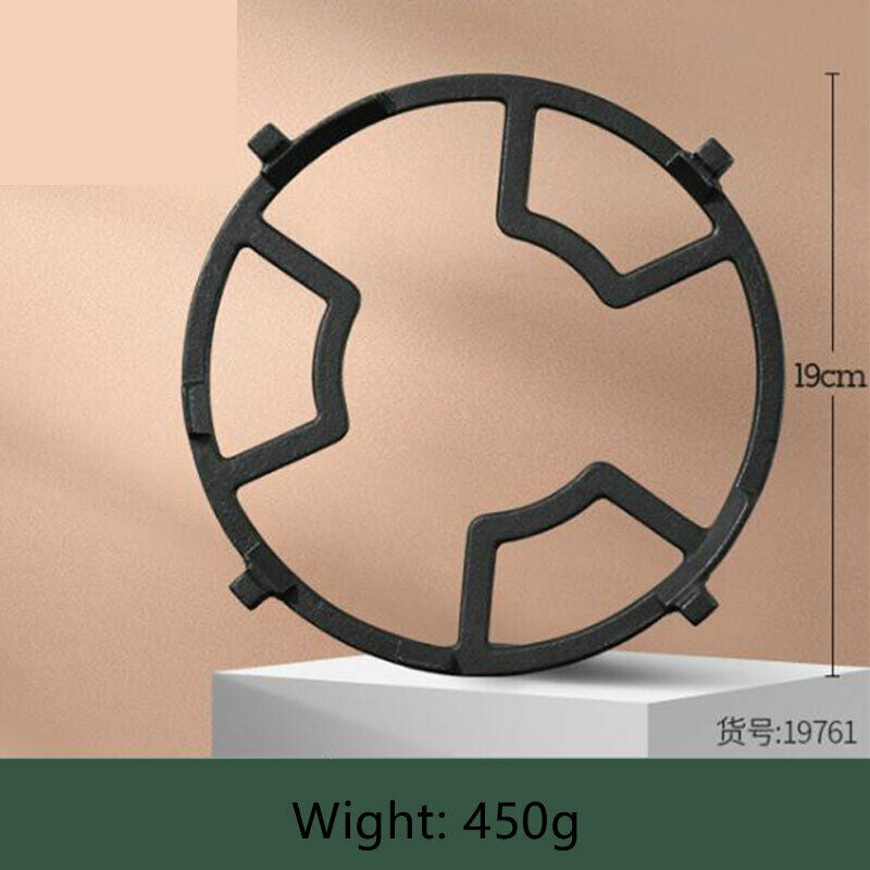 Multipurpose Cast Iron Wok Pan Auxiliary Rack for Gas Stove with Burner Kitc Tt