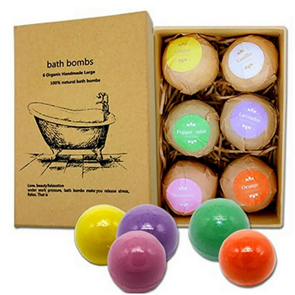 12 Pieces Women Scented Bubble Bath Salt Essential Balls Set Kit Gifts For
