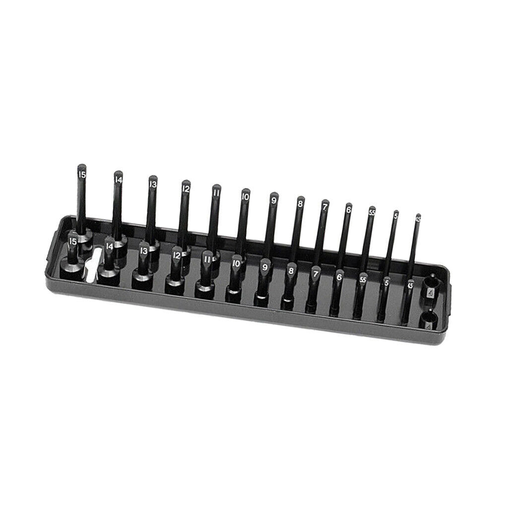 2 Pieces Plastic Socket Holder, Metric / Inch Plastic Sleeve, Multifunctional