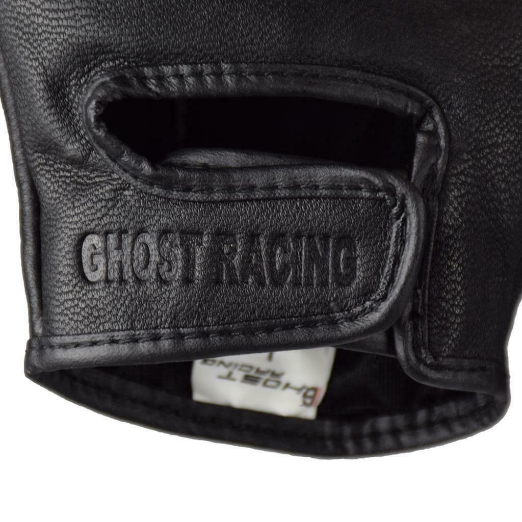 Carbon Fiber Motorcycle Half Finger Gloves Motorbike Ride Fingerless XL