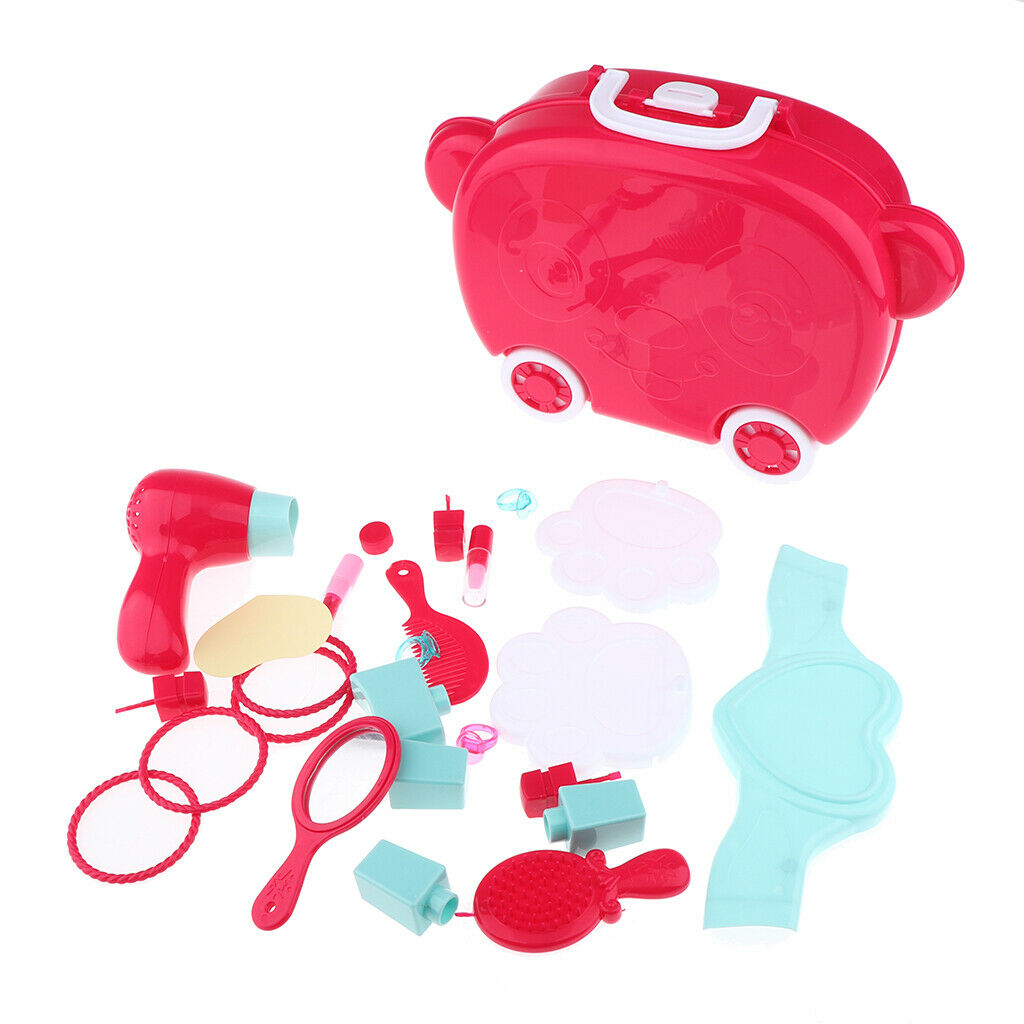 Pretend Play Beauty Playset, Fashion & Makeup Accessories with a Storage