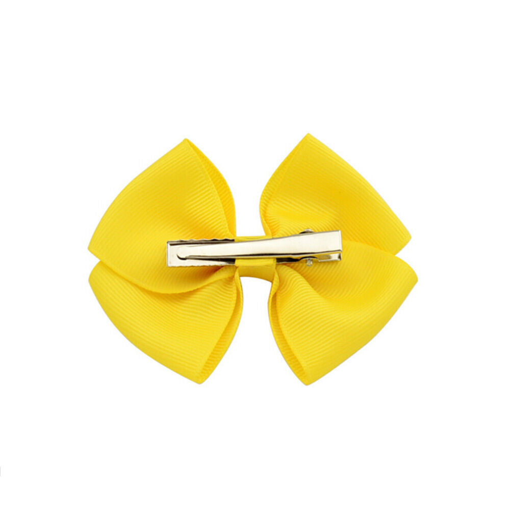 20pcs Baby Kids Girls Grosgrain Ribbon Bow Hair Clip Hairpin Alligator Clips SJ
