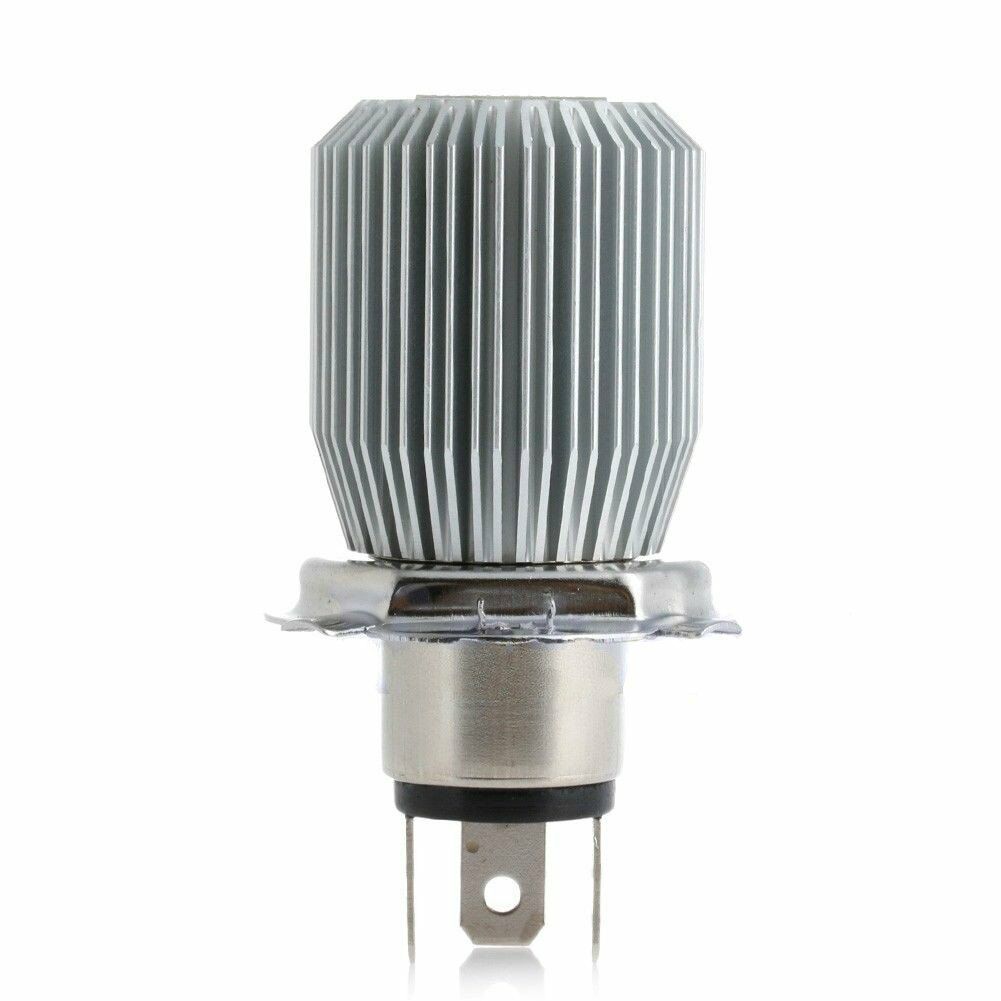 H4 White 6000K LED Motorcycle Hi/Lo Beam Headlight Front Light Bulb 6W COB Lamp