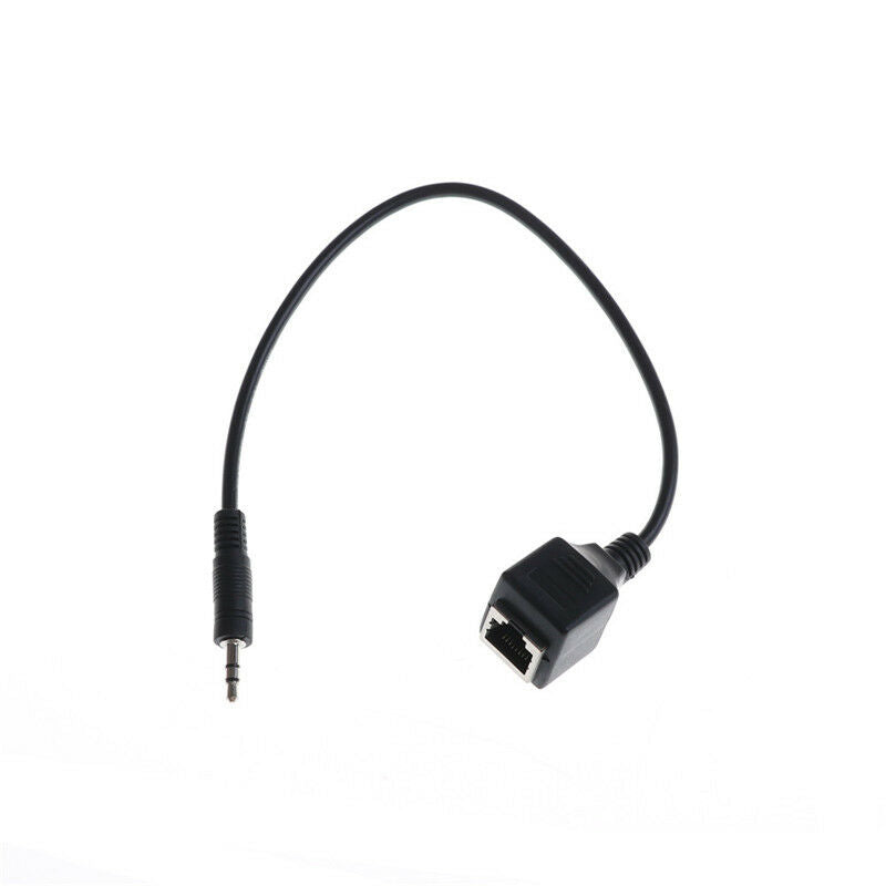 3.5mm 1/8" Male Jack TRS Audio Cable To RJ45 Socket Ethernet Adapter W .l8