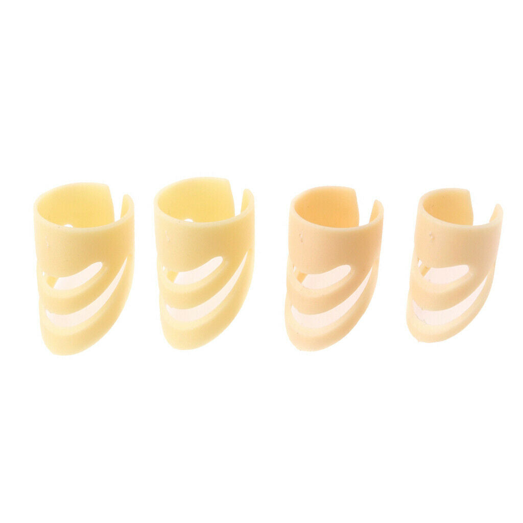 Plastic Acoustic Guitar Finger Nail Thumb Picks Finger style Set Beige