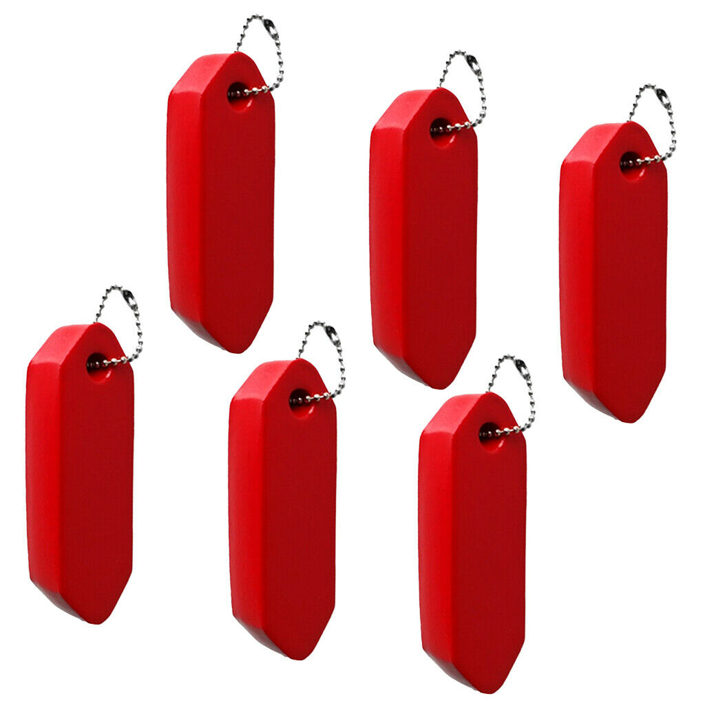 Practical Red Foam Floating Keychain Keyring Key Fob Marine Boat Key Chain