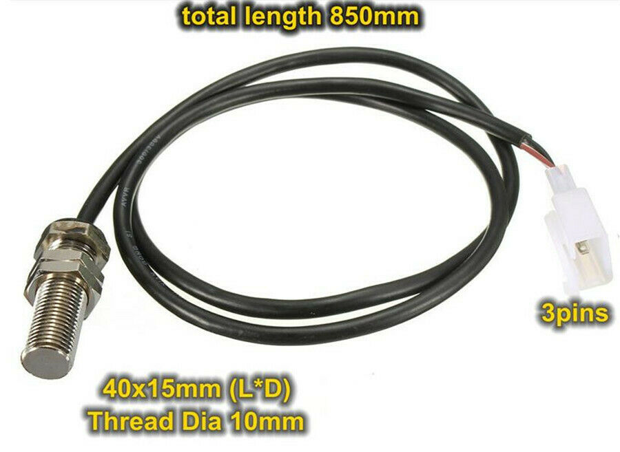 12000RPH Motorcycle Universal LCD Digital Speedometer Tachometer Odometer Gauge