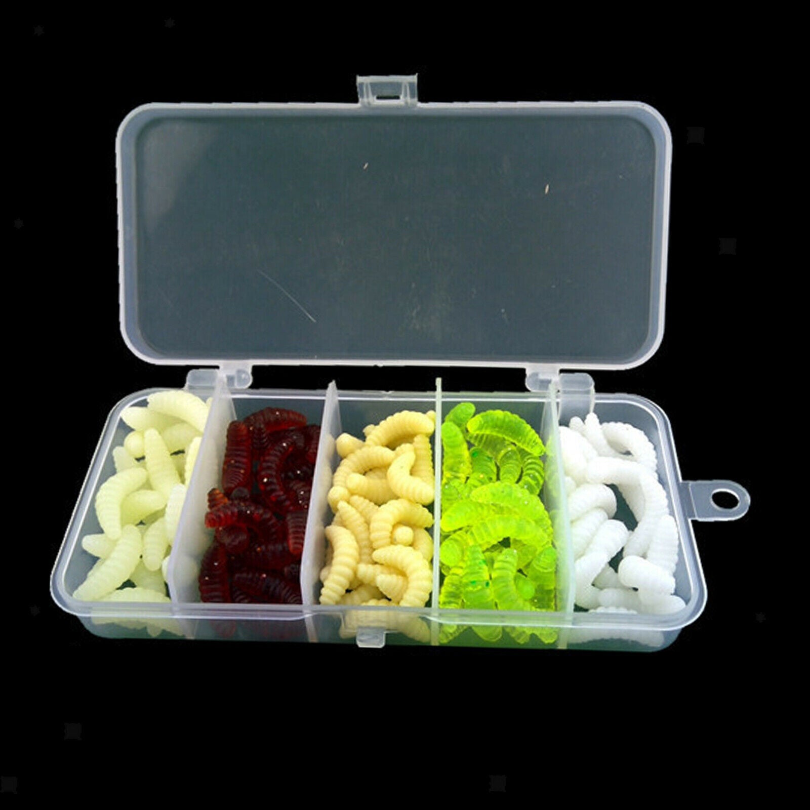 100x Soft Durable Fishing Lures 2.4cm Worm Swimbaits Baits Crankbait Tackles
