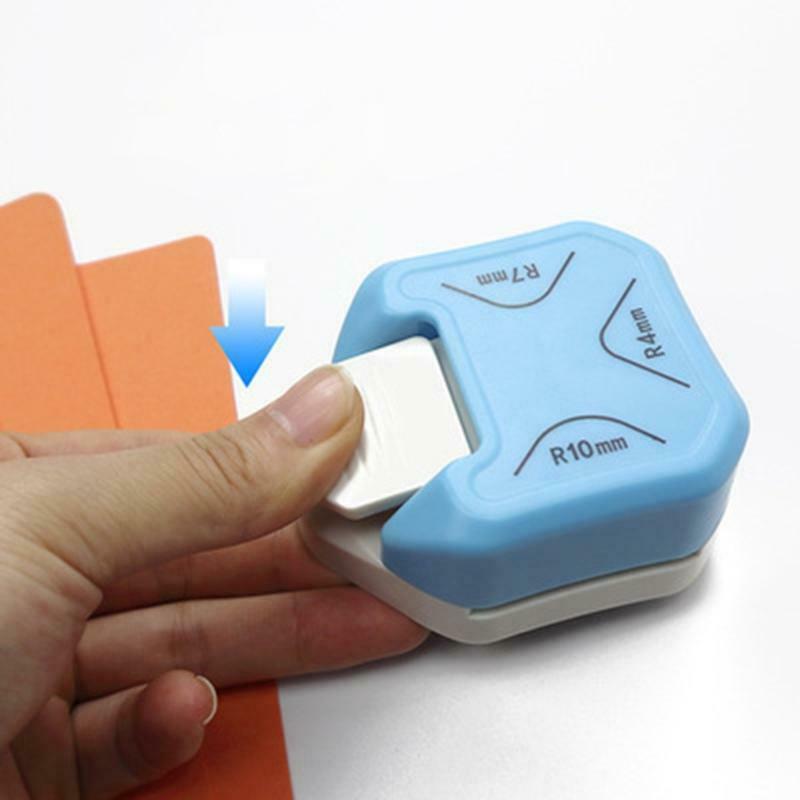 3 in 1 Corner Rounder Punch 4mm 7mm 10mm Craft Paper Cutter DIY Crafts