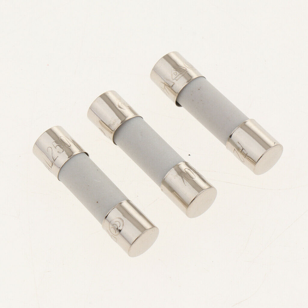100 Pcs (5x20mm) 250V Fast Blow Glass Tube Fuse Kit 0.5A - 30A Fast-blow Kit
