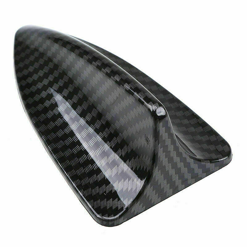 Universal Car Auto Shark Fin Roof Antenna Carbon Fiber Style Exterior Decorative