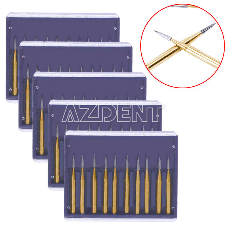 10x Dental FG7901 Burs Drills Tungsten Carbide High Speed AZDENT