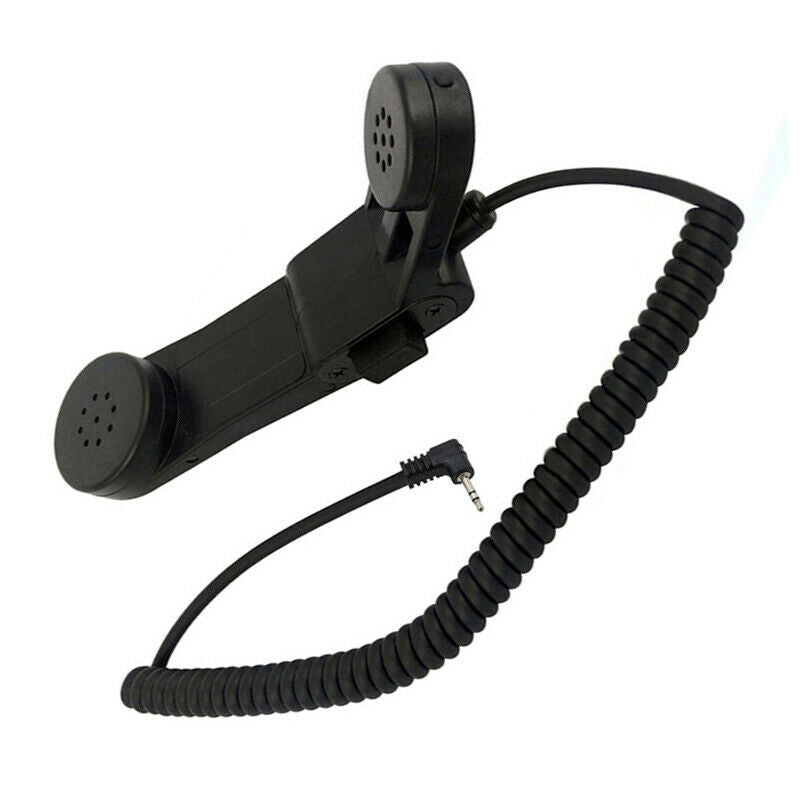 2pcs NEW 1 Pin 2.5mm Military Handheld Speaker Mic H250 Shoulder Microphone PTT