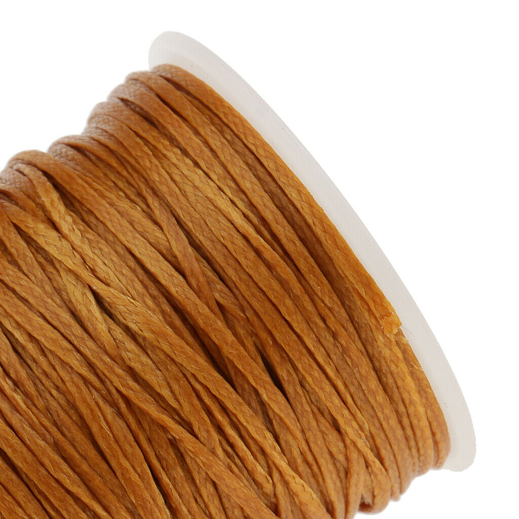 2Pcs Flat Line Waxed Thread For Sewing Leather Craft 1.2mm  70 Meters/Roll
