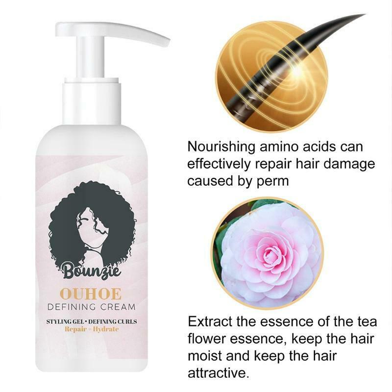 50ml Elastin Curl Enhancer Long-lasting Moisturizing Hair Styling Product Anti F