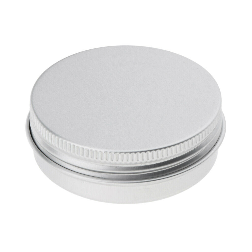 10x Empty Aluminum Tins Cans with Screw Lids Candy Box Container   40g