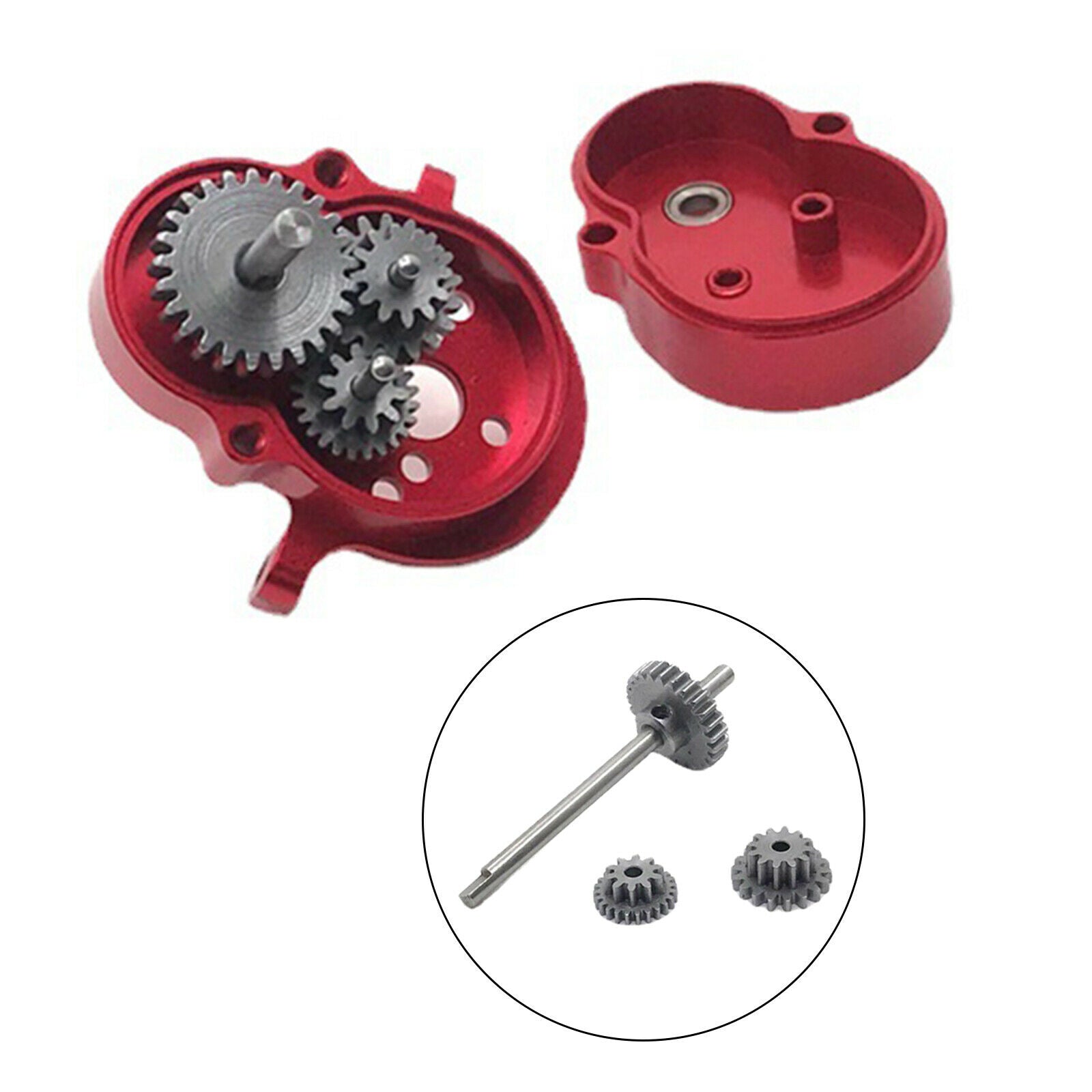 RC Car Gear Set 18T 24T 25T Spare Parts Replacement for WPL D12 1/10 Scale