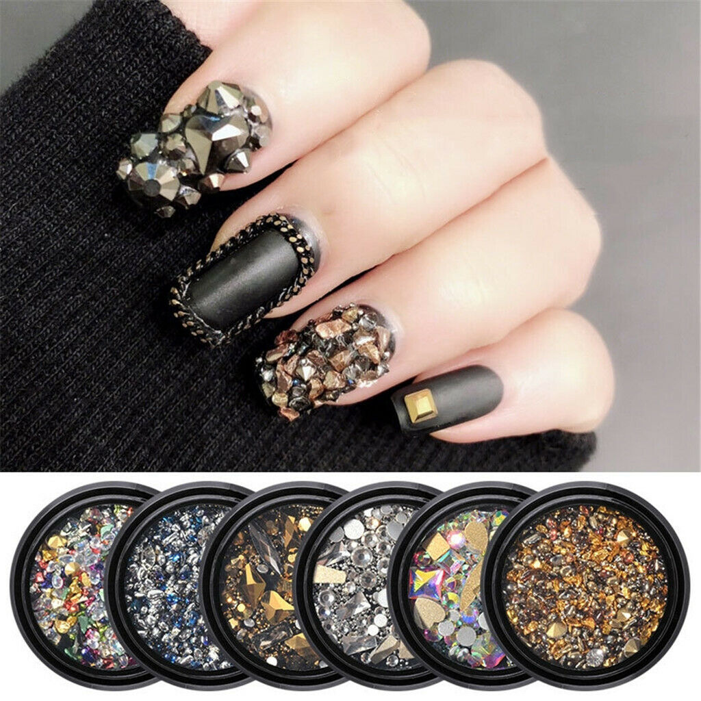 Mixed Crystal AB Nail Art Rhinestones Diamond Crystal Studs Beads for DIY 9