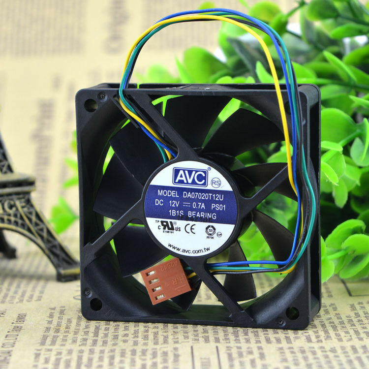 for AVC DA07020T12U fan 70*70*20mm 12V 0.7A 7cm 4pin