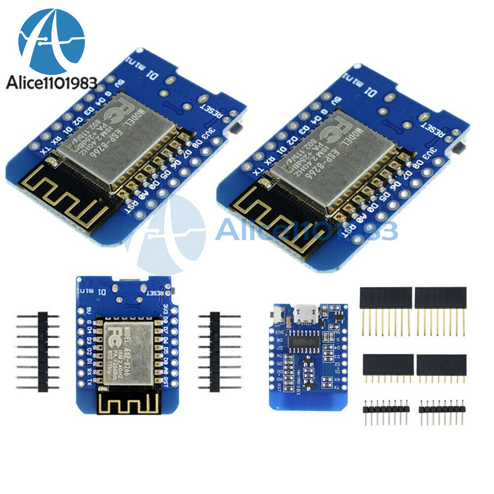 5PCS NodeMCU Lua ESP8266 ESP-12 4M Bytes WeMos D1 Mini WIFI Development Board