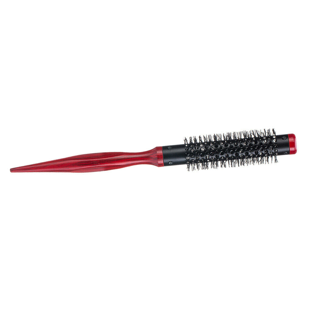 Hair Brush Nylon Bristle Short Hair Blow Drying Styling Rolling Rat Tail Comb
