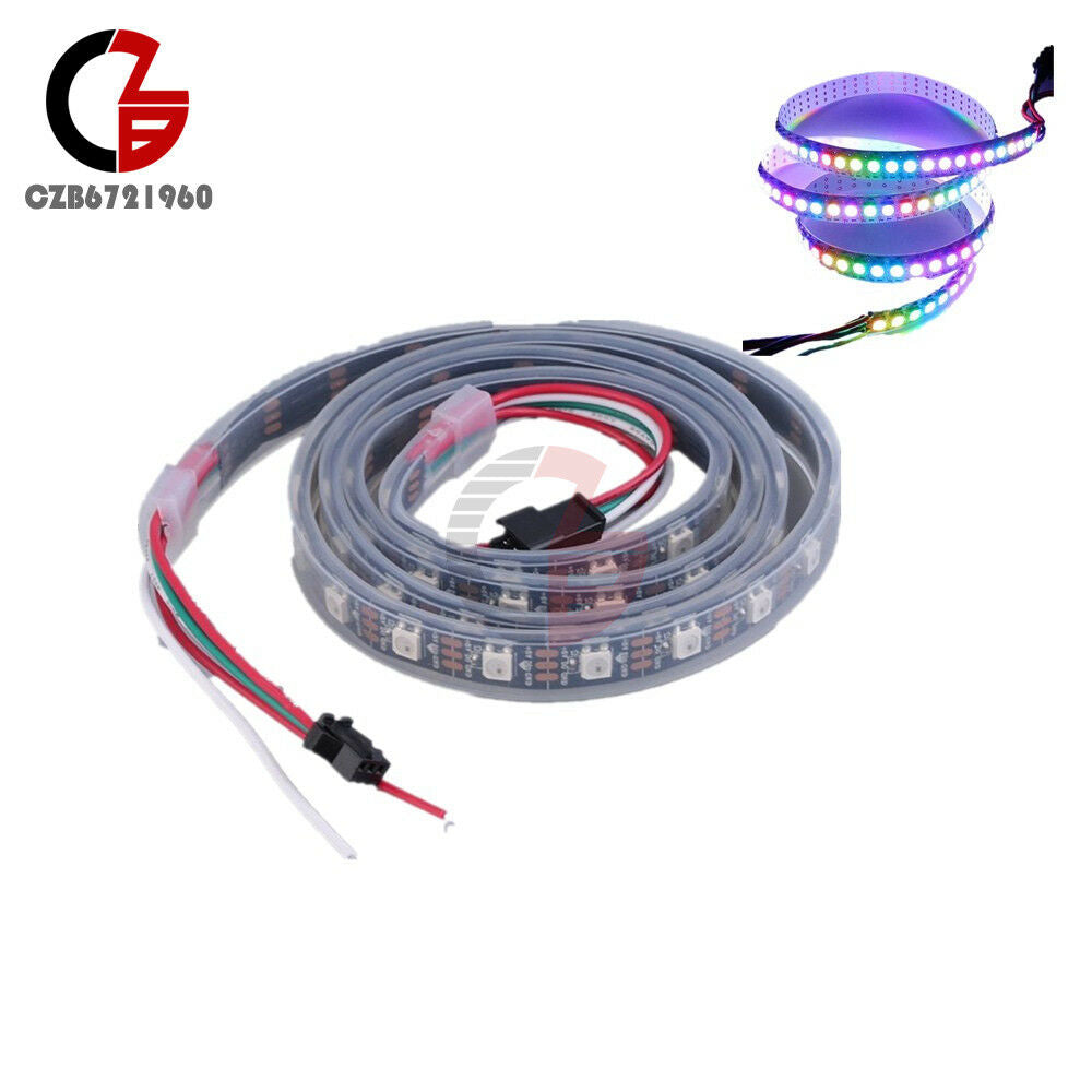 5050 RGB LED Strip WS2812B 1M 60 Leds 60LED Individual Addressable 5V  PCB Black