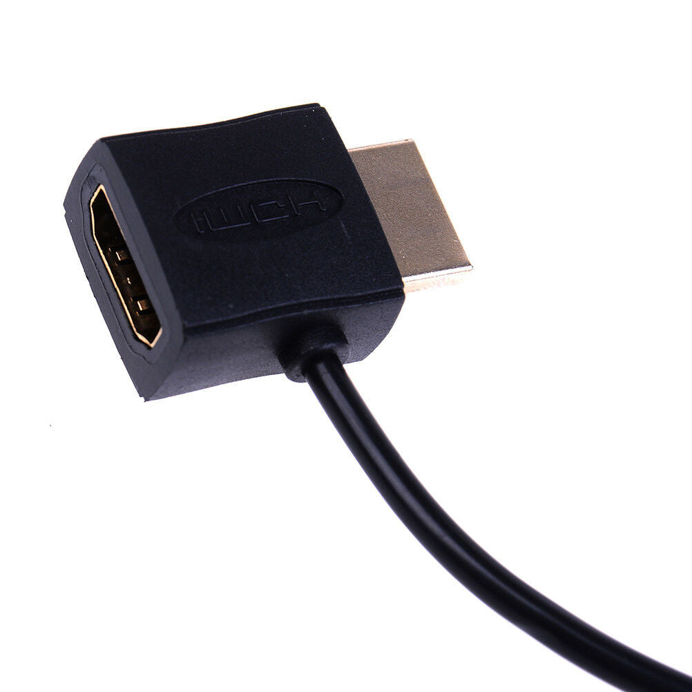HDMI male to female connector + USB 2.0 charger cable spliter adapter exteDEAU