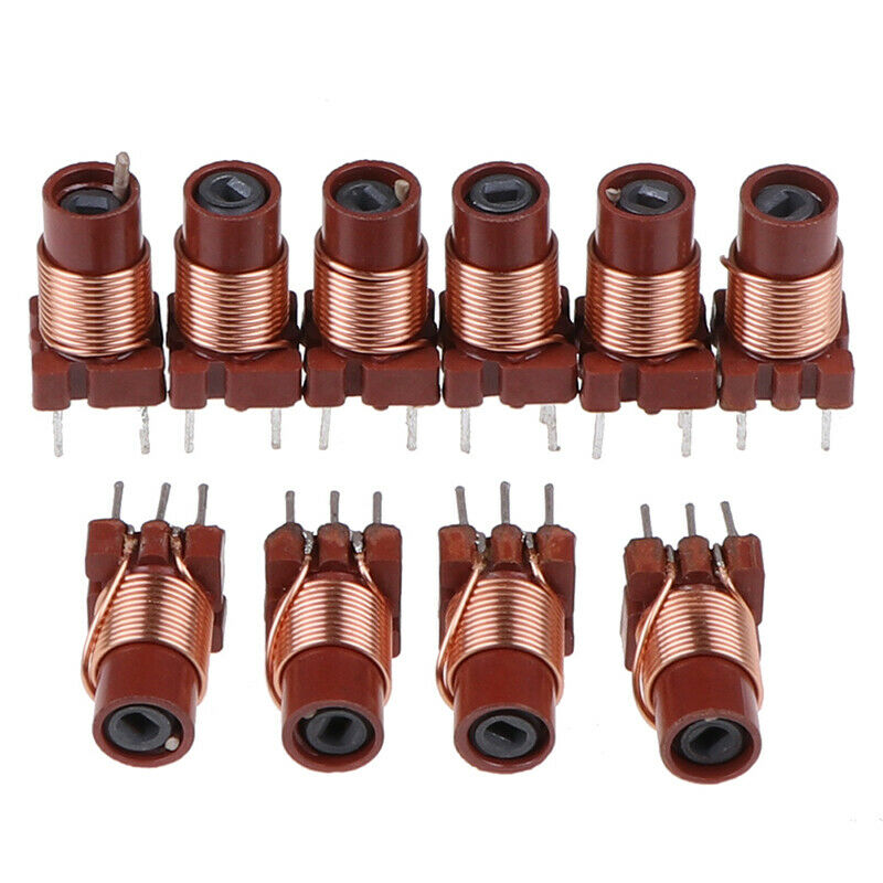 10pcs 12T 0.6uh-1.7uh Adjustable High-Frequency Ferrite Core Inductor J_DD