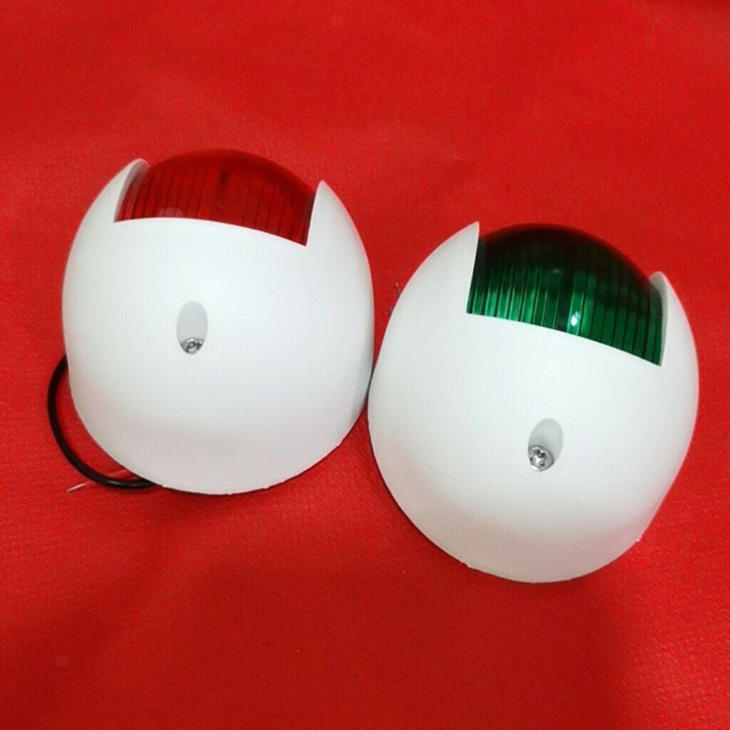 2x LED Boat Navigation Lights, 12V-24V Marine Yacht Lights, Waterproof IP66
