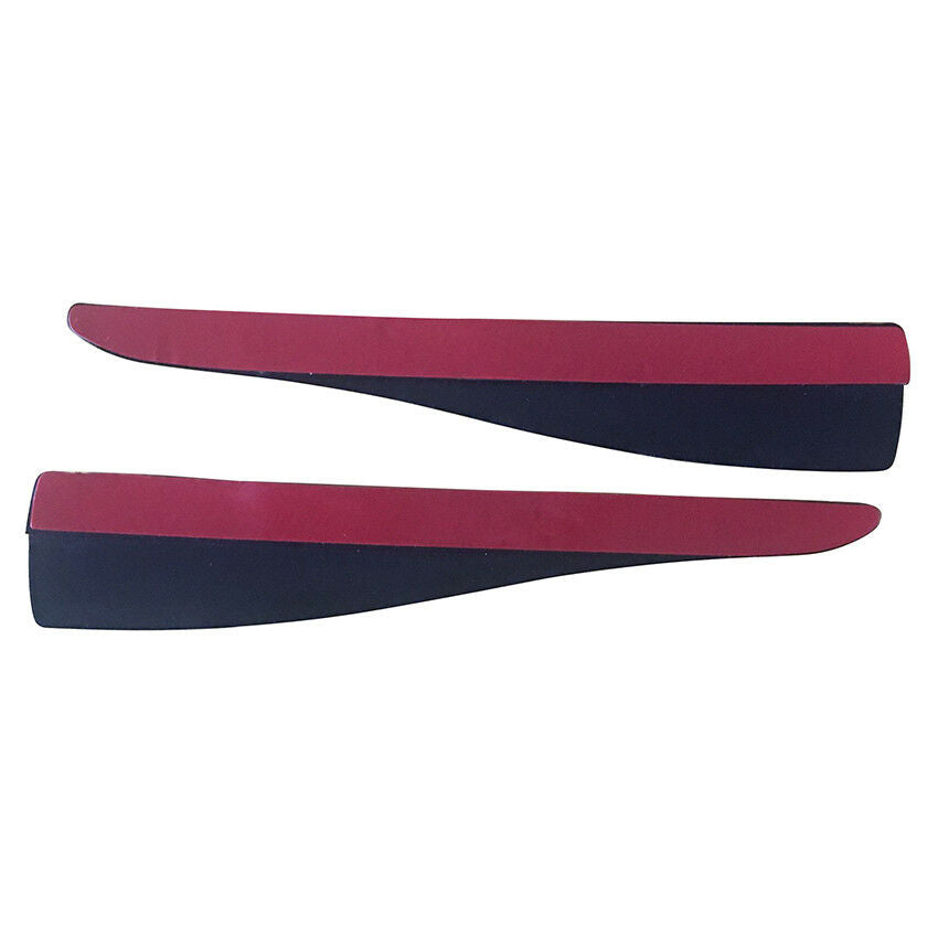Durable 2pcs Car Carbon Fiber Bumper Fins Shape Guard Protector Guard Perfection