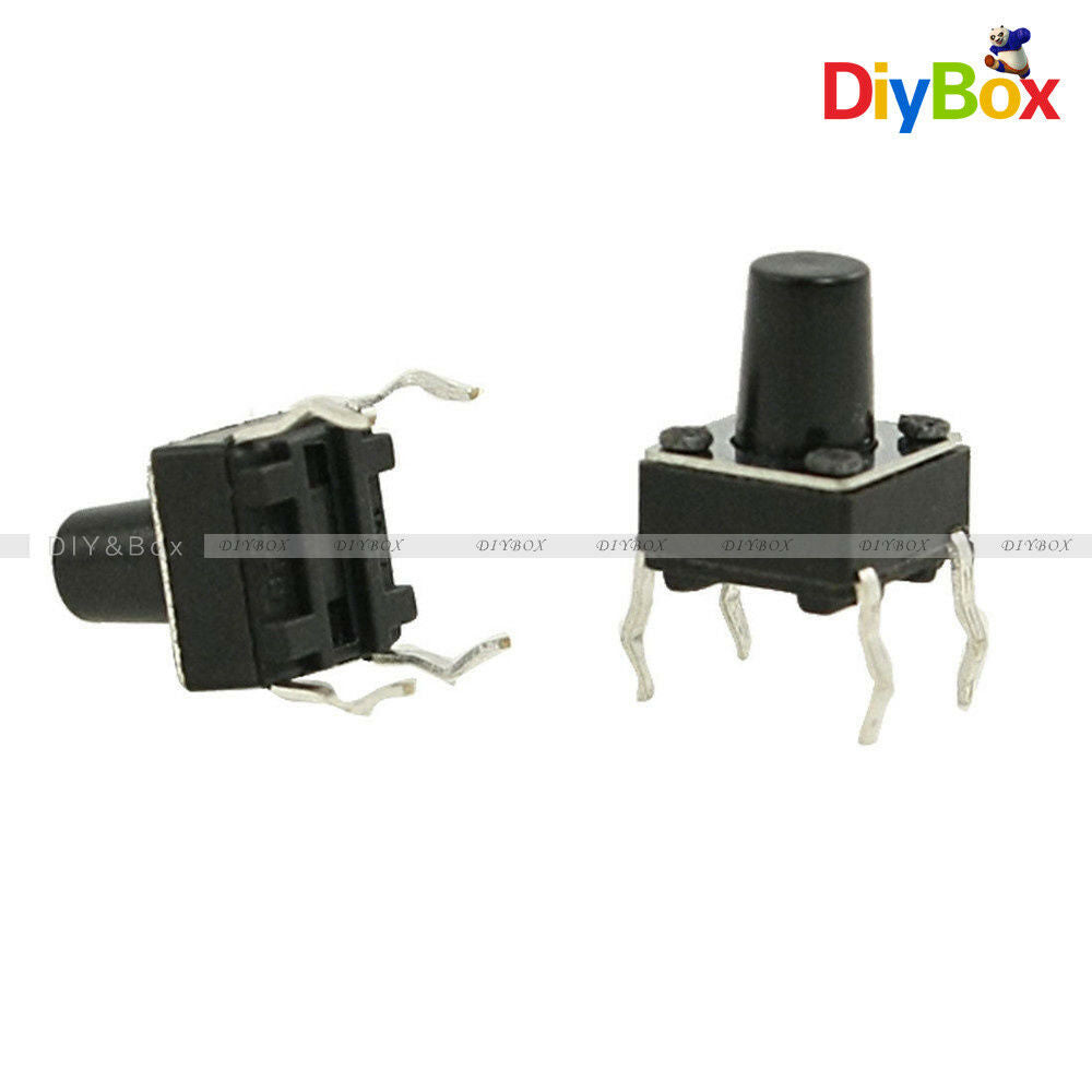 30PCS 6X6X8mm 4-pin DIP Tactile Push Button Switch Tact Switch