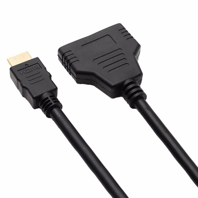 HDMI Splitter Cable Male to Dual HDMI 2 Female Y Splitter Adapter in HDMI.l8