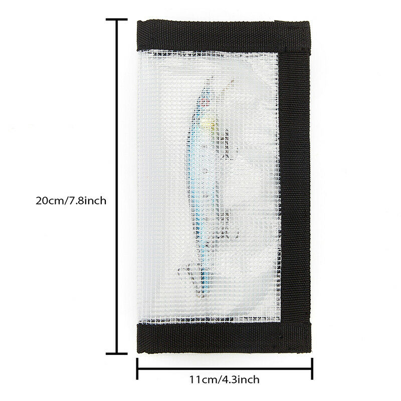 Transparent PVC Lure Fishing Hook Protective Wraps Cover Fishing Lures BagFCA
