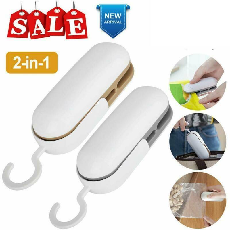 Useful Mini Heat Sealing Machine Household Plastic Bag ABS 2 In1-Cutter/Sealer