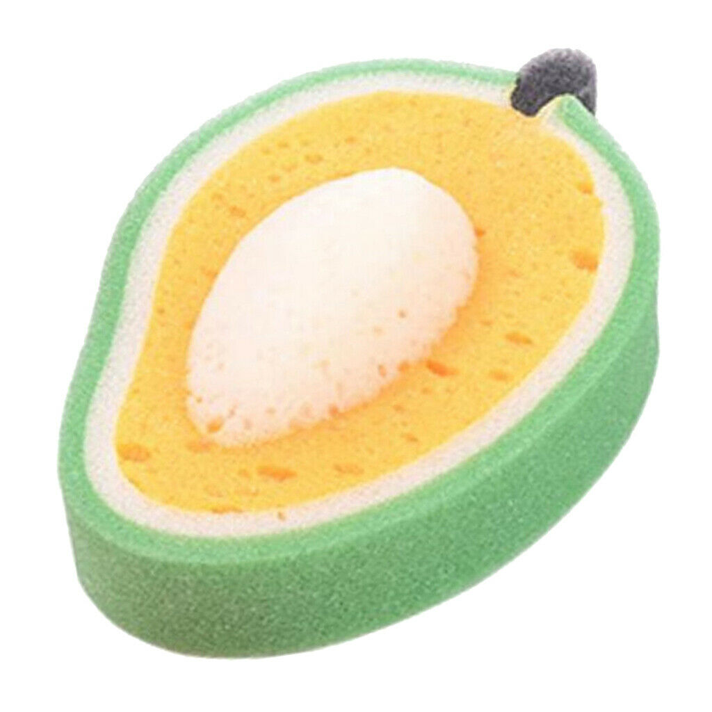 4Pcs/Set Fruit Shape Sponge Cleaning Brush for Kitchen Bathing Multi-functional