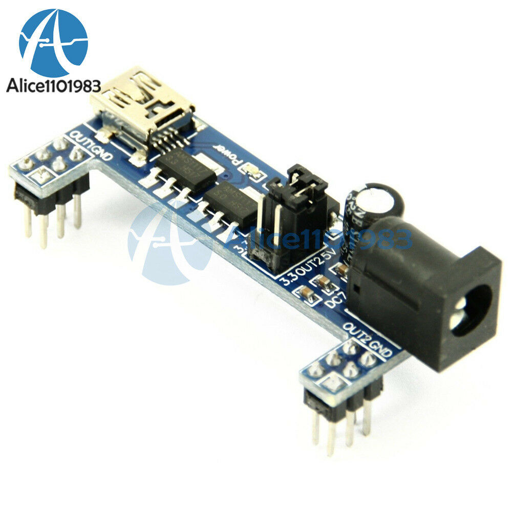 10PCS MB102 Breadboard Power Supply Module 3.3V for Solderless Arduino mini USB