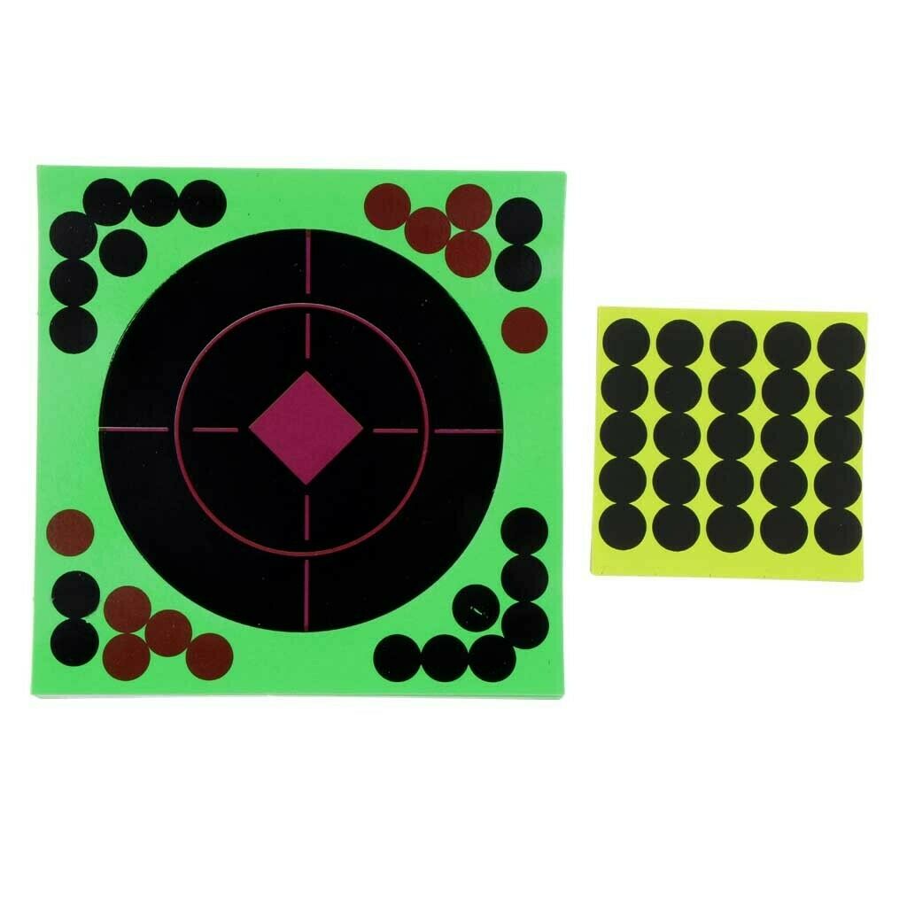 25pcs 4"  Stickers Adhesive Glow Shot for Shooting Training