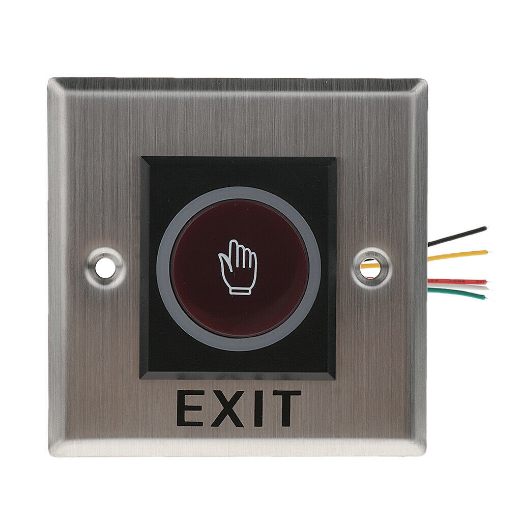 Infrared Stainless Steel No Touch Door Exit Switch + LED Indication K2