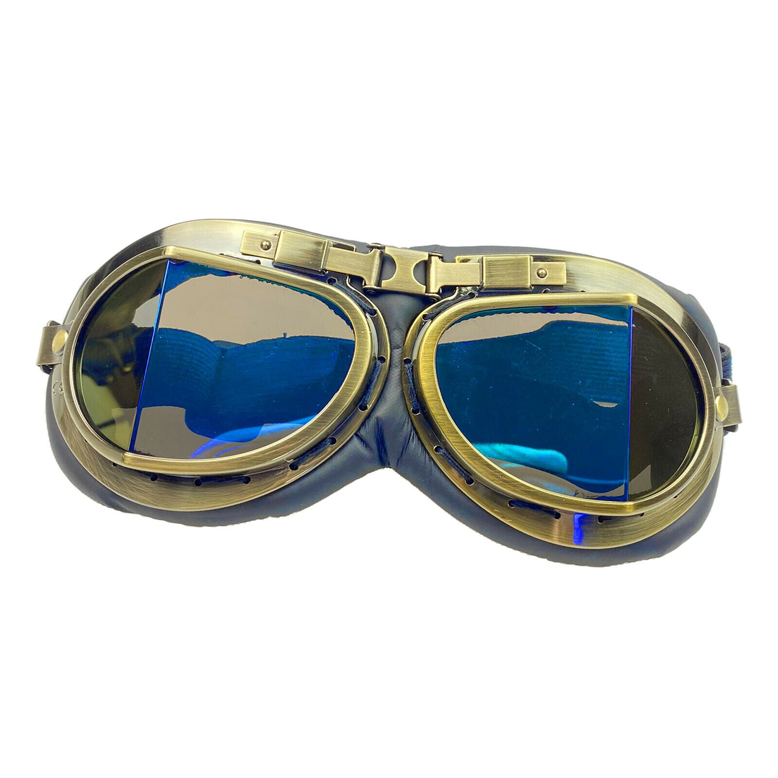 Motocross Bike Cruiser Helmet Goggles Glasses with Adjustable Non-slip Strap Fit